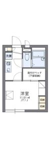 レオパレスデュオ K＆Iの間取り画像