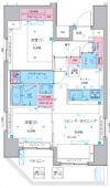 ジェノヴィア東日暮里グリーンヴェールの間取り画像