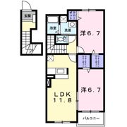 メルヴェィユ－ パルファンAの間取り画像