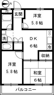 シャルムMITAの間取り画像