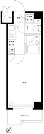 ルーブル多摩川参番館の間取り画像
