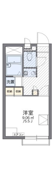 レオパレスエレガンスオキノミヤの間取り画像