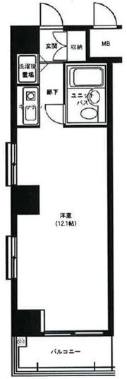 藤和ハイタウン新宿の間取り画像