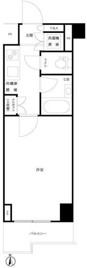ルーブル西早稲田弐番館の間取り画像