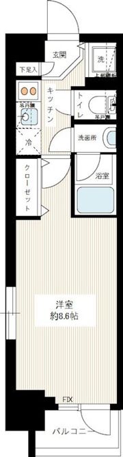 プレディアンスフォート錦糸町HY’sの間取り画像