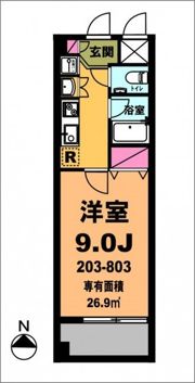 月村マンションNo.30の間取り画像