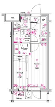 THE PREMIUM CUBE G 東中野の間取り画像