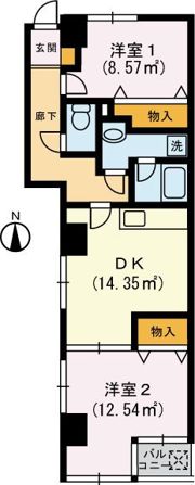 ジャネス菊水の間取り画像