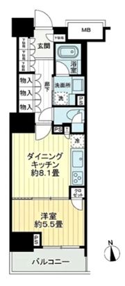 パークハウス文京関口の間取り画像