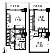 レジディア中落合C棟の間取り画像