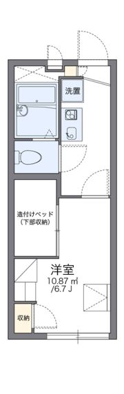 レオパレスtsubasaの間取り画像