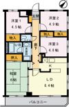アネックス赤澤の間取り画像