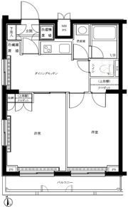ルーブル中野坂上弐番館の間取り画像