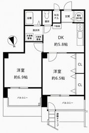 ニューハイツ湯島の間取り画像