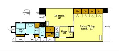 Elite Residence Miyamasuzakaの間取り画像