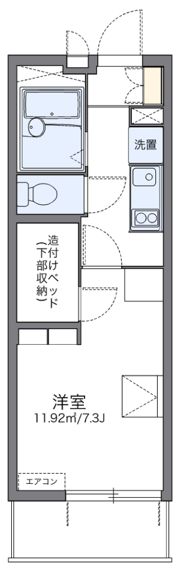 レオパレスKウッズIIの間取り画像
