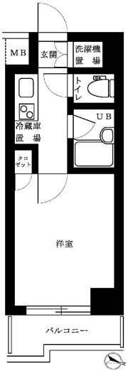 ルーブル武蔵小杉参番館の間取り画像