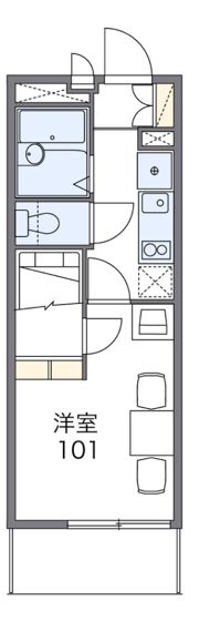 レオパレスエムエイチコーポIIの間取り画像