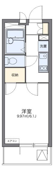 レオパレスラッキーの間取り画像