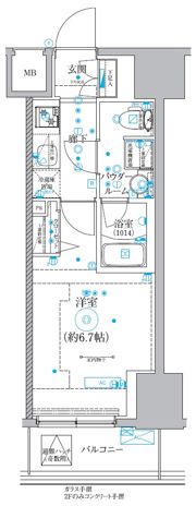 クオリタス品川南の間取り画像