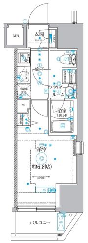 クオリタス品川南の間取り画像