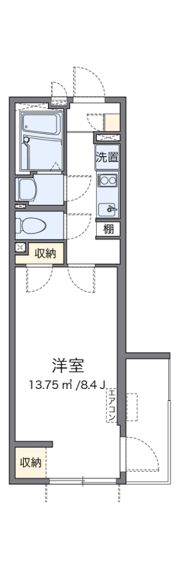 クレイノRiver cityの間取り画像
