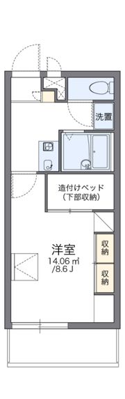 レオパレスサンパティークの間取り画像