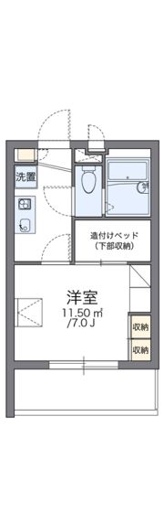 レオパレス多摩平の間取り画像