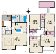 BLOOMING MAISON小金井市緑町2号棟の間取り画像