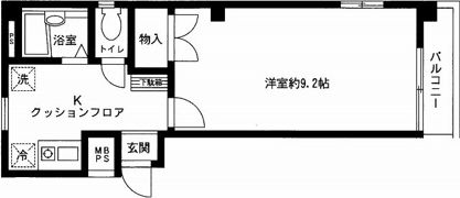 フェリエ四谷の間取り画像
