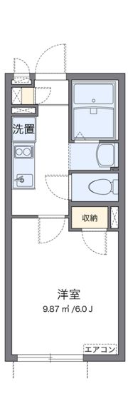 クレイノMUSASHI壱号館の間取り画像