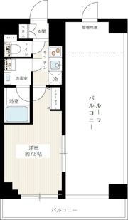 ルクシェール浅草の間取り画像