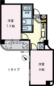クレール東十条の間取り画像