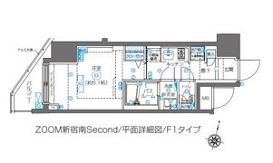 ZOOM新宿南Secondの間取り画像