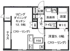 メゾンブラッシュ代々木上原IIの間取り画像