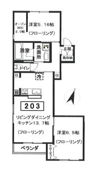 クラインヴァルト駒沢の間取り画像