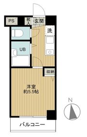 スカイコート高田馬場第5の間取り画像