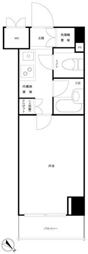 ルーブル三田の間取り画像