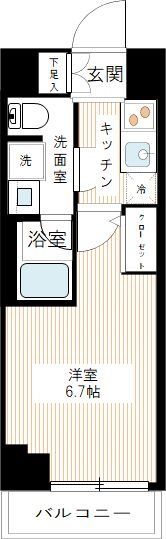 ARCOBALENO MUSASHIKOSUGIの間取り画像