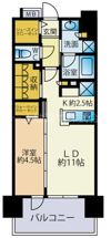 エクセレントシティ千葉 THE RISEの間取り画像