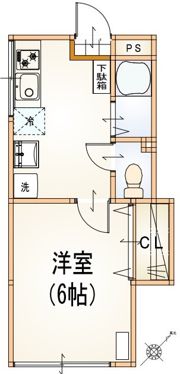 さつきアパートの間取り画像