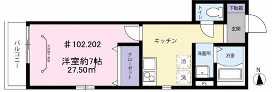 クレアセンリの間取り画像