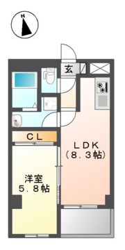 M’s CITY 三原台の間取り画像