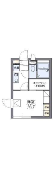 レオパレスEXCEEDの間取り画像