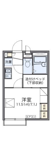 レオパレス飛田給ハイムの間取り画像