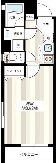 S COMFORT錦糸町の間取り画像