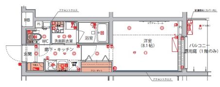 ハーモニーレジデンス新宿 THE NORTHの間取り画像