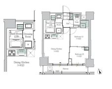 ONE ROOF RESIDENCE ASAKUSABASHの間取り画像