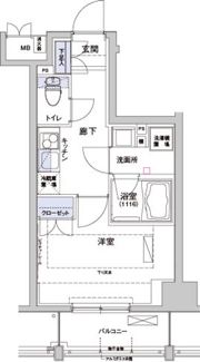 ハーモニーレジデンス住吉の間取り画像