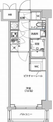 ハーモニーレジデンス東京イーストサイドの間取り画像